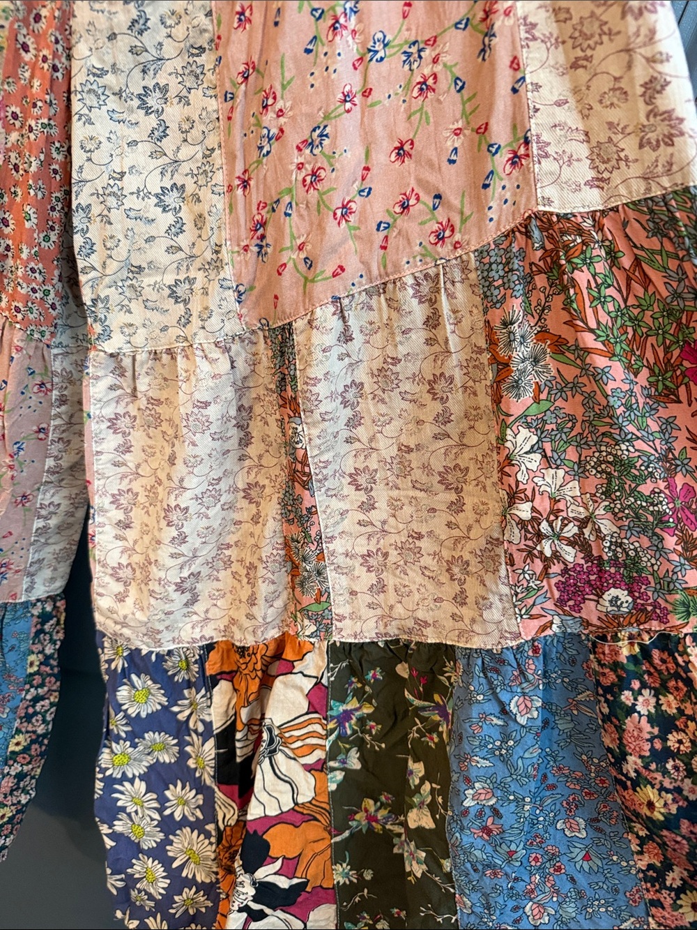 Boho Patchwork Pants in Multicolor - Picture 4 of 8